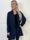 Lanthe Long Plain - Lang ensfarvet blazer