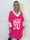 Tiane - Sporty strikkjole med motiv foran