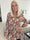 Pams Rose Shirt L/S - Elastisk blus i skrynkelfritt tyg med rosor