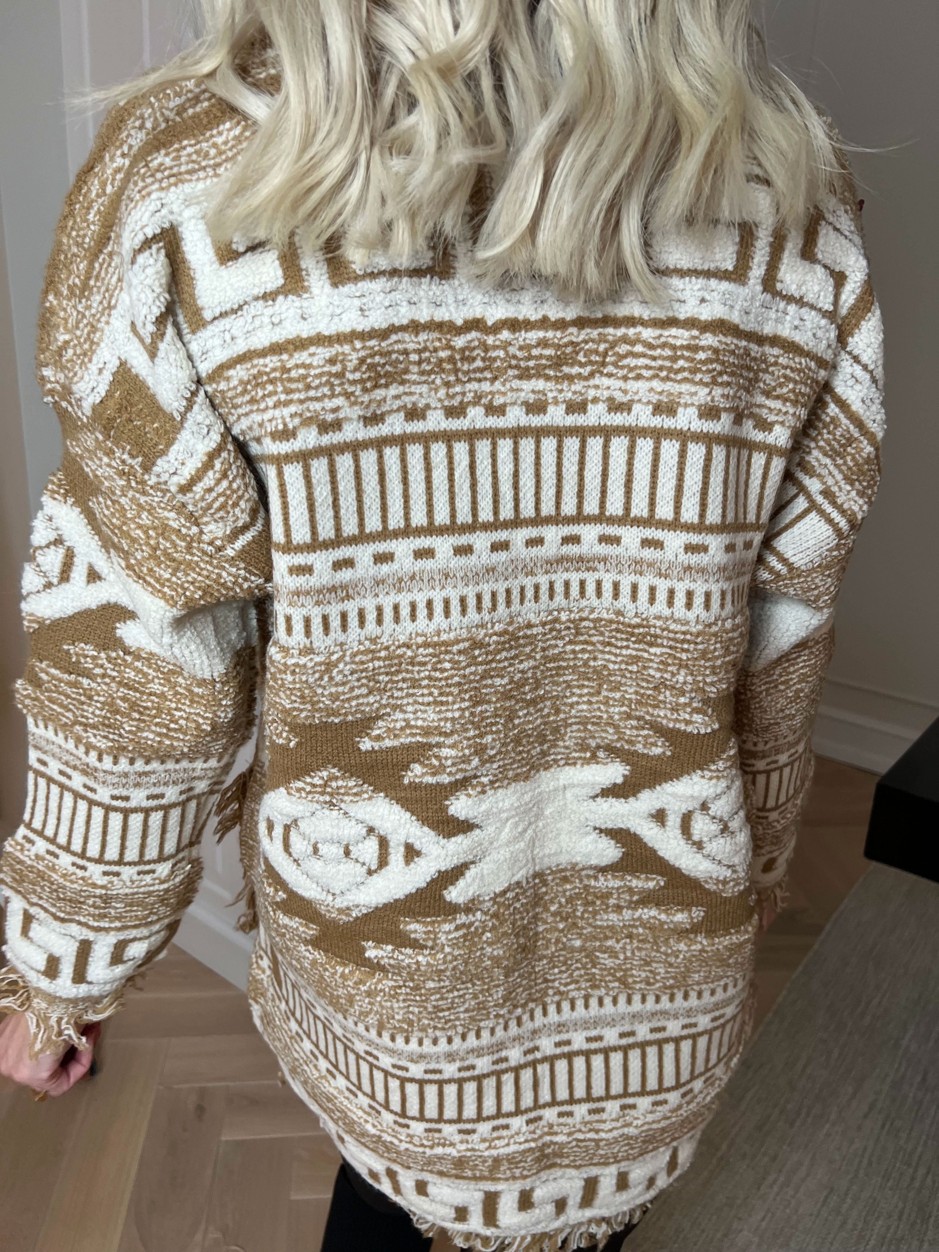 Sannie - Blød cardigan med flot mønster