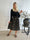 Pams Gold Midi Skirt - Kjol i stretchigt material med fickor