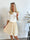 Pams Gold Short Skirt - Kort kjol i stretchigt tyg med fickor