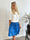 Pams Gold Short Skirt - Kort kjol i stretchigt tyg med fickor