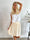 Pams Plain Short Skirt - Kort kjol i stretchigt tyg med fickor