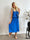 Pams Plain Midi Skirt - Kjol i stretchigt material med fickor