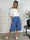 Pams Denim Knickers - Knälånga byxor med resår i midjan