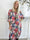 Miracle Floral Dress L/S - Blommig klänning med resår och långa ärmar