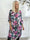 Miracle Floral Dress L/S - Blommig klänning med resår och långa ärmar