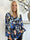 Miracle Floral L/S - Elastisk blommig blus med långa ärmar