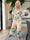 Pams Print Jumpsuit - Stretchig mönstrad jumpsuit med guldfärgat damm