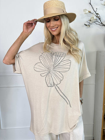 Reece - Mjuk t-shirt i viskos med similisten