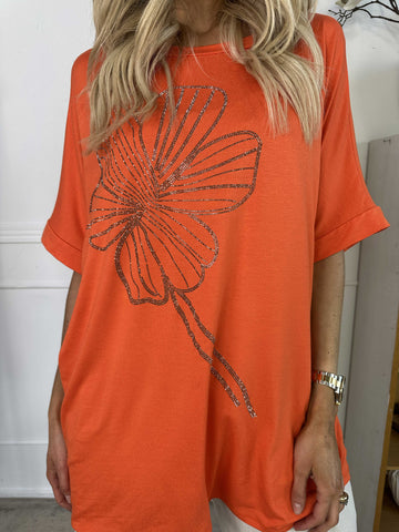Reece - Mjuk t-shirt i viskos med similisten