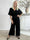 Pams Glitter Jumpsuit - Elastisk jumpsuit med smock och paljetter