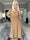 Pams Plain Midi L/S - Elastisk klänning i plus size med smock