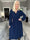 Pams Plain Midi L/S - Elastisk klänning med smock och långa ärmar