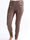 Aleksandra - Läderlook leggings med guldknappar framtill