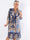 Vanesa Boheme Dress - Lätt och luftigt mönstrad plus size-klänning i viskos