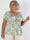 Cora Royal Shirt - Söt elastisk plus size blus med resår under bysten