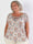 Cora Royal Shirt - Söt elastisk plus size blus med resår under bysten