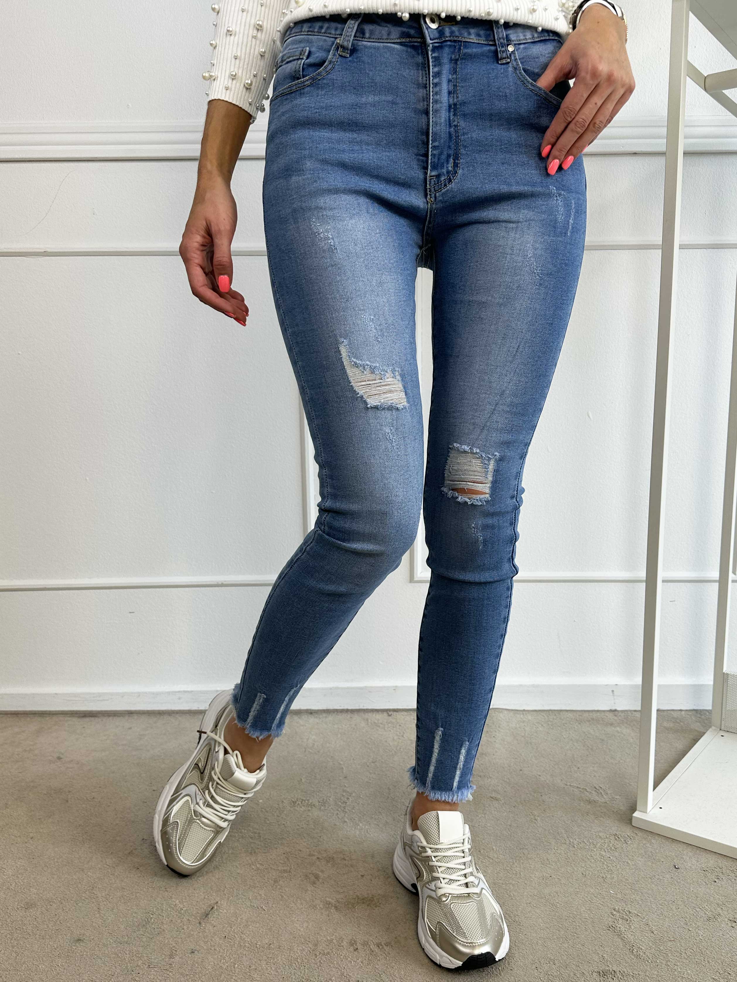 Nicoletti - Jeans med slitage