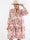 Flower Dress - Söt blommig plus size-klänning med lager-på-lager-look