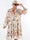 Flower Dress - Söt blommig plus size-klänning med lager-på-lager-look