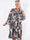 Flower Dress - Söt blommig plus size-klänning med lager-på-lager-look