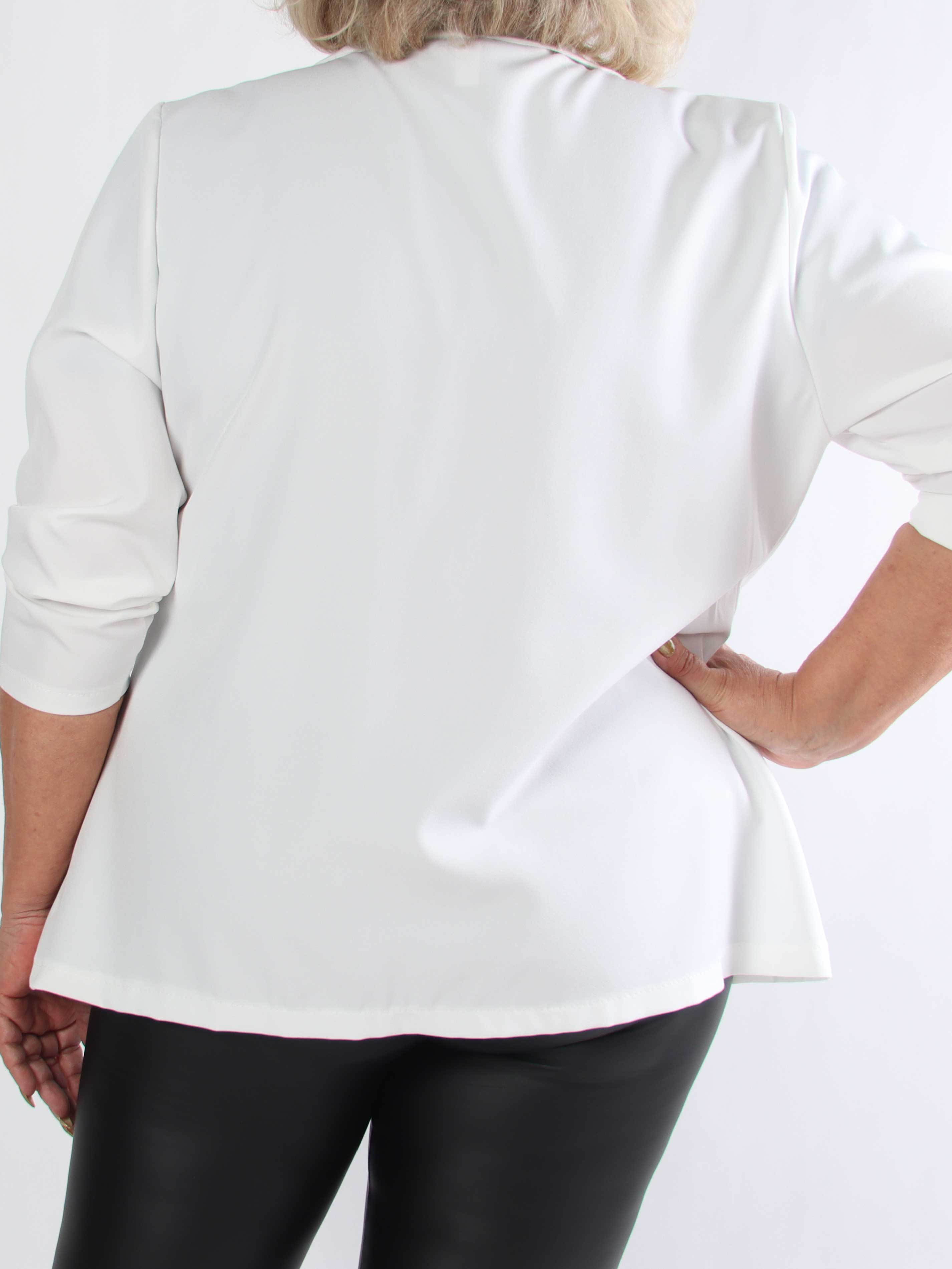 Lanthe Plain - Snygg enfärgad plus size kavaj