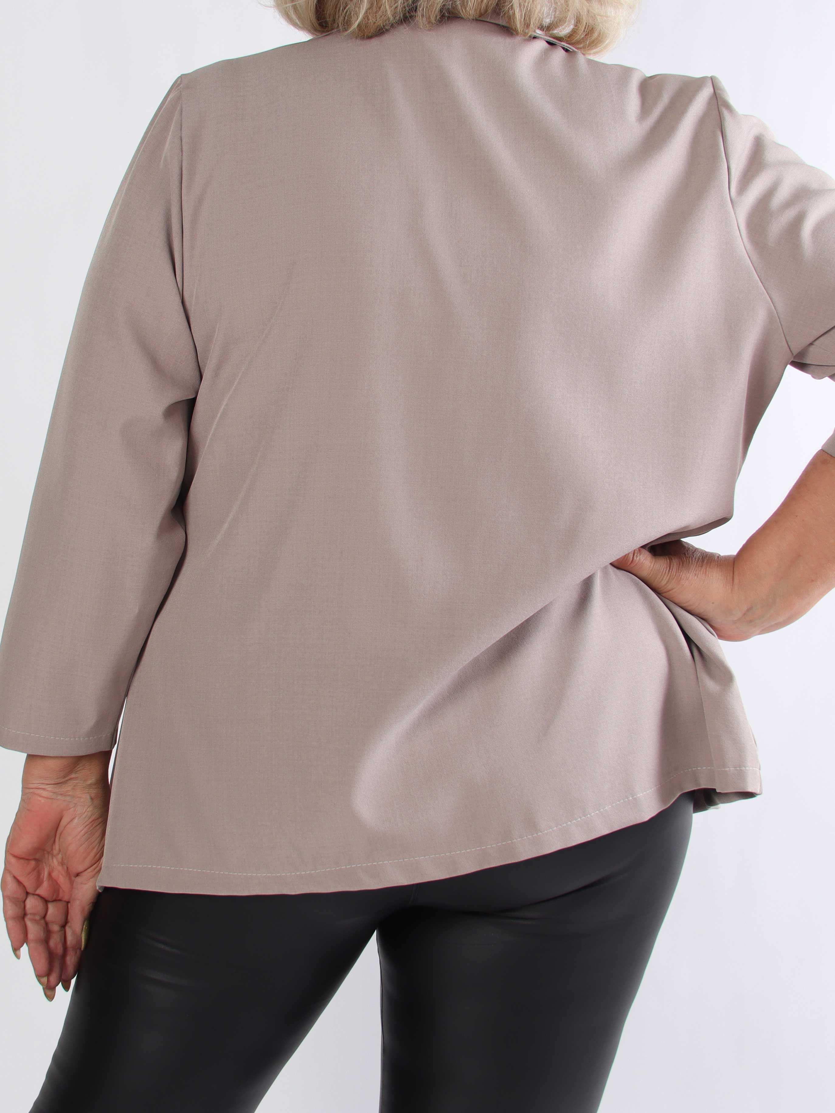 Lanthe Plain - Snygg enfärgad plus size kavaj