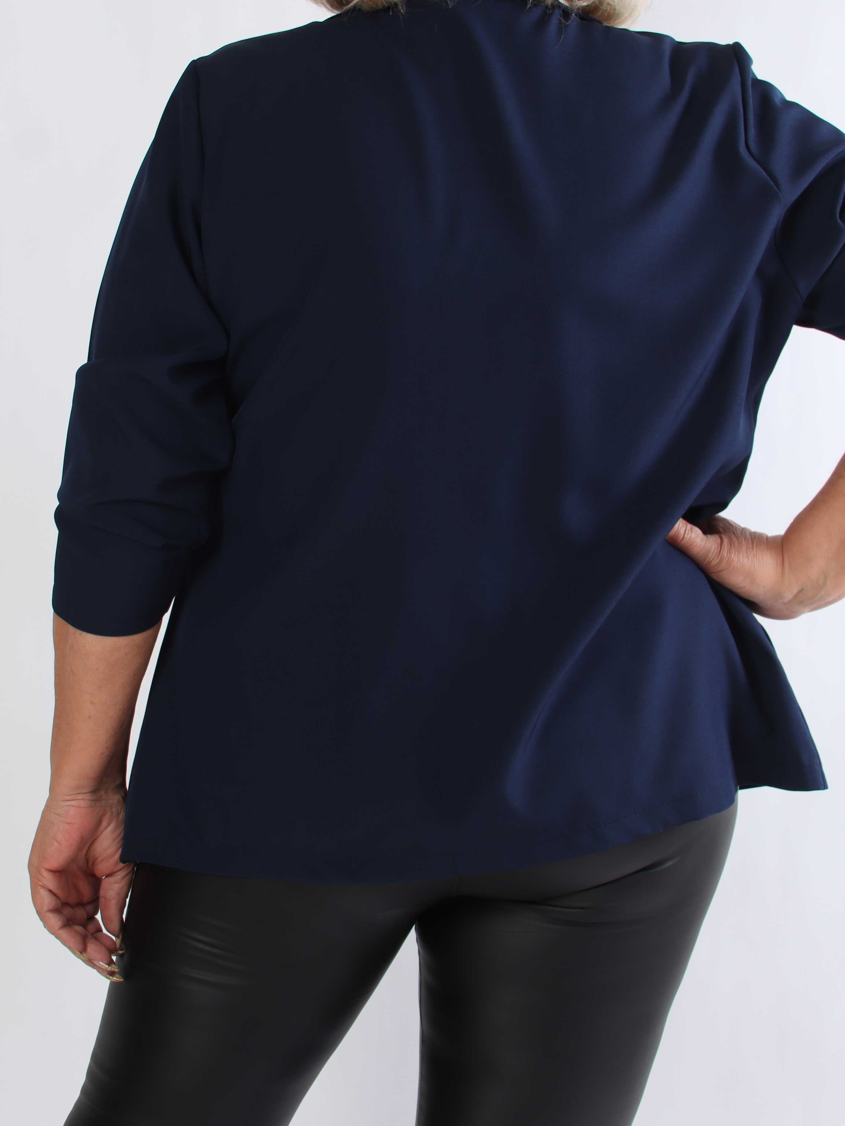 Lanthe Plain - Snygg enfärgad plus size kavaj