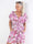 Pams Sweet Flower Playsuit - Elastisk jumpsuit i plusstorlek med blommigt tryck
