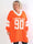 Tiane - Sporty plus size strikkjole med motiv foran