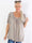 Miracle Flower T-shirt - Viskosblus i plus size med resår i nederkanten