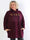 Perrine - Plus size hoodiekjole med VOGUE tryk med lommer