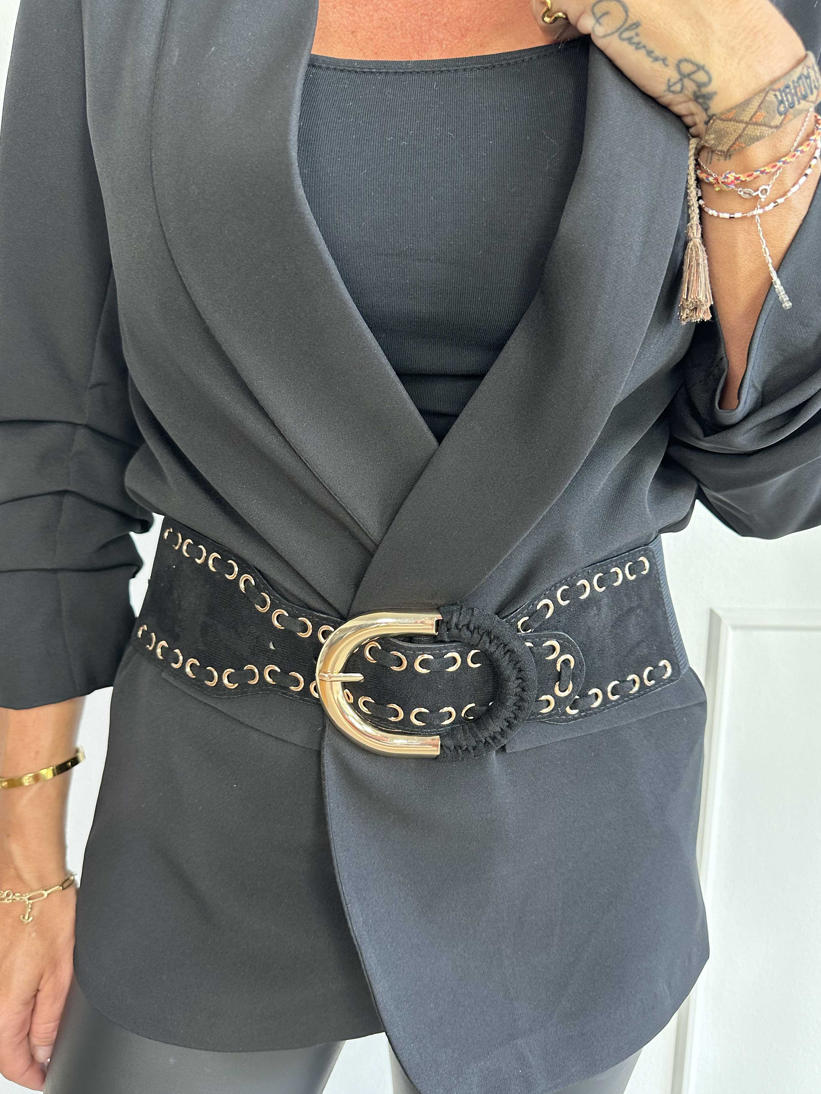 Melitta - Bälte med elastiskt band och guldspänne