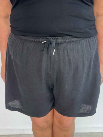 Clara Shorts - Lätta shorts i viskos och linne