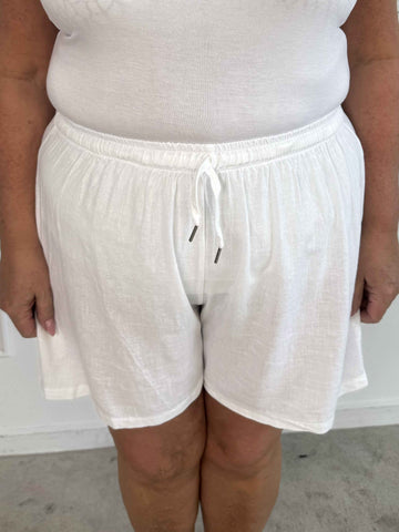 Clara Shorts - Lätta shorts i viskos och linne