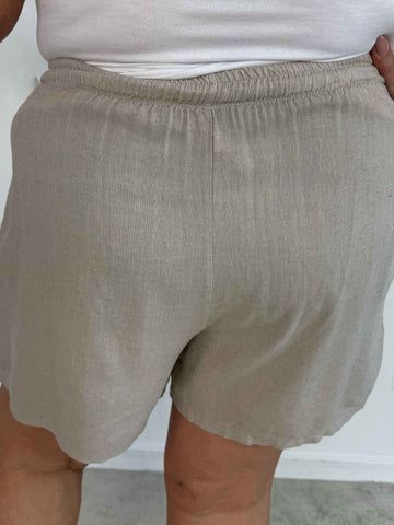 Clara Shorts - Lätta shorts i viskos och linne