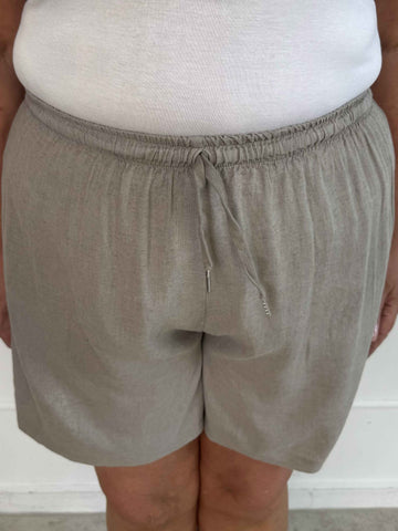 Clara Shorts - Lätta shorts i viskos och linne