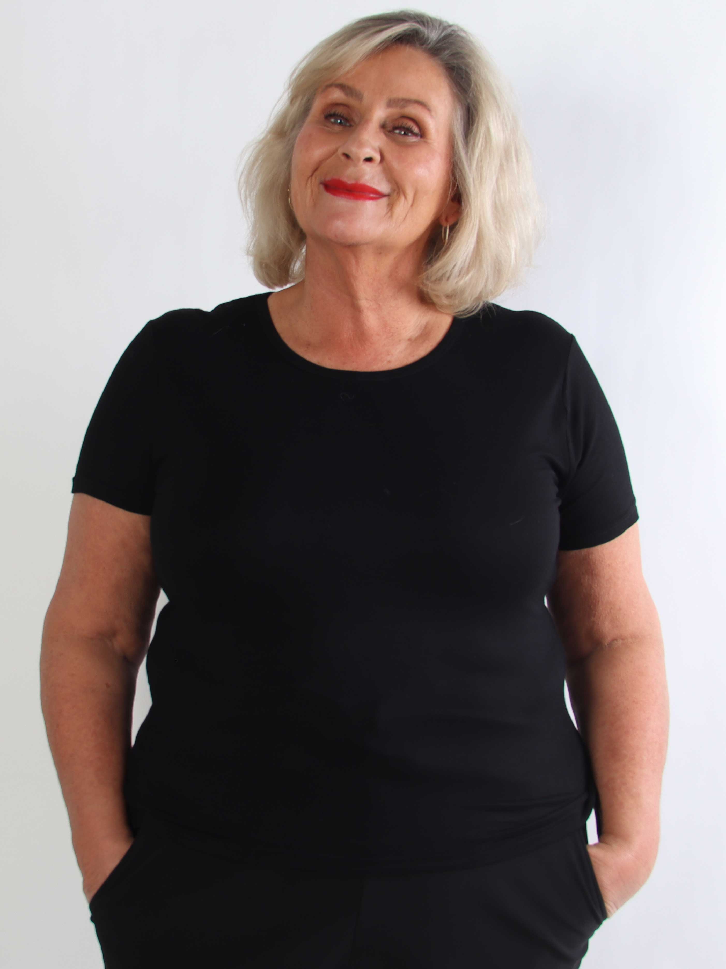 Jenny - Basis t-shirt i blød viskose