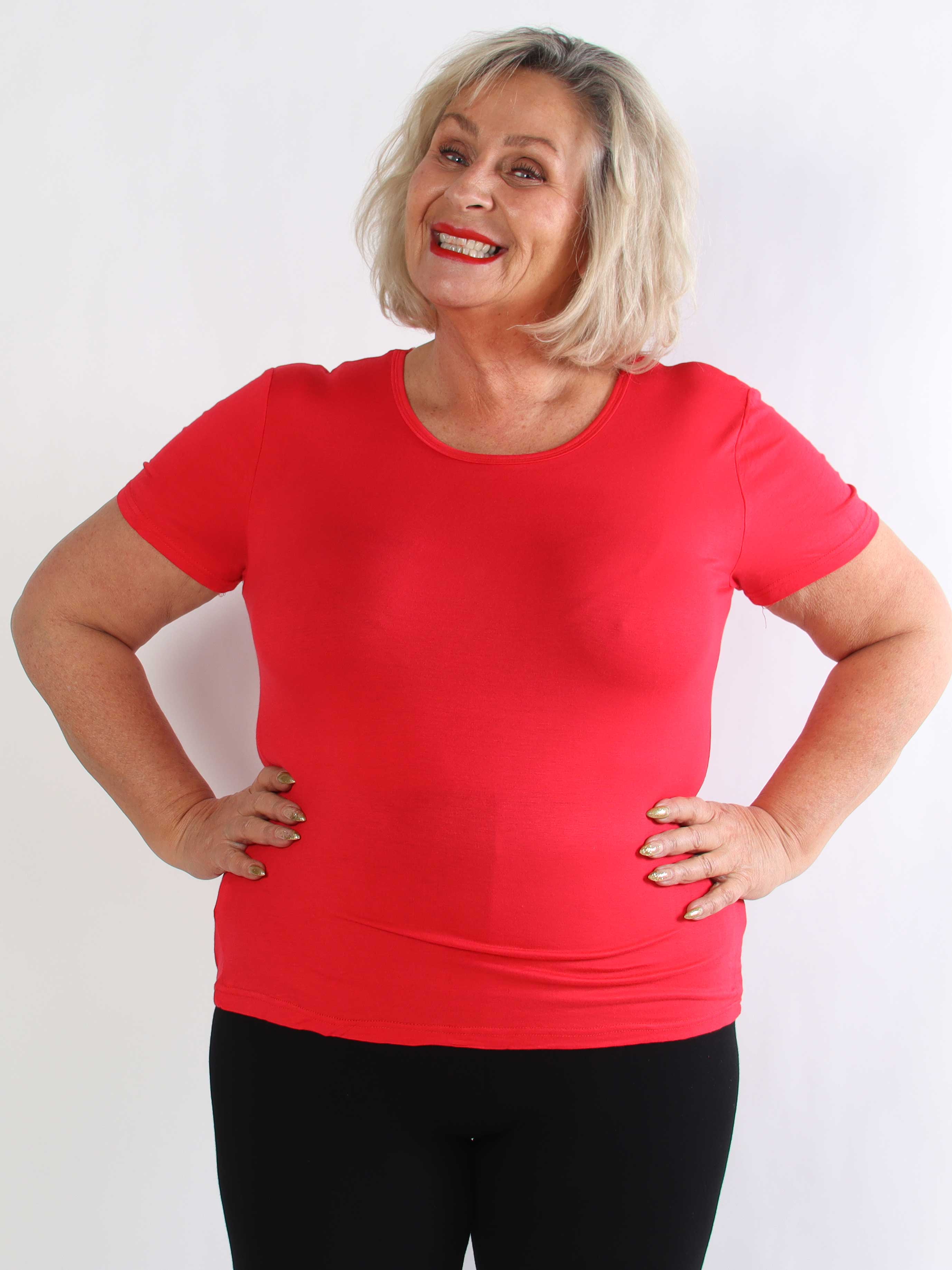 Jenny - Basis t-shirt i blød viskose