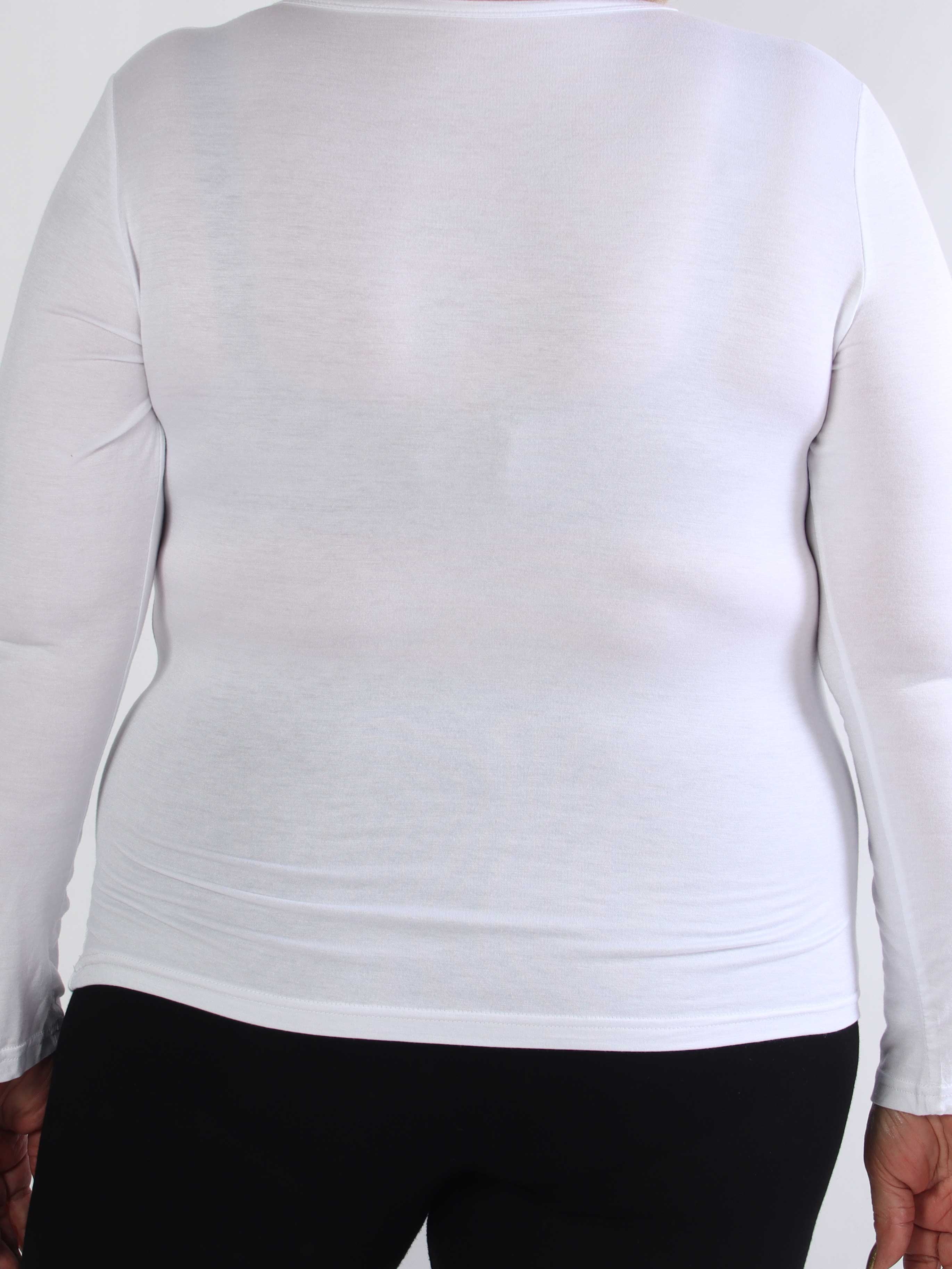 Othilla - Blød langærmet basis bluse