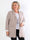 Lanthe Long Plain - Lang ensfarvet plus size blazer