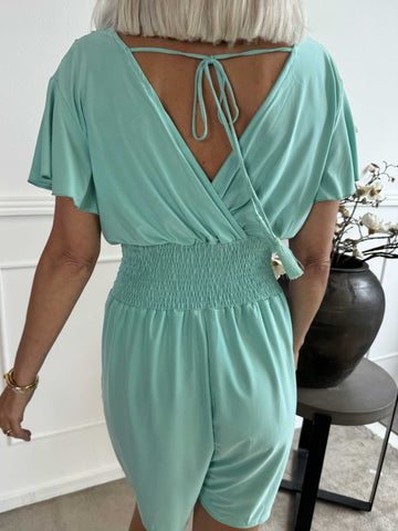 Pams Plain Playsuit - Elastisk playsuit med fickor