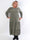 Kelly Long - Stretch plus size klänning med smock över bröstet