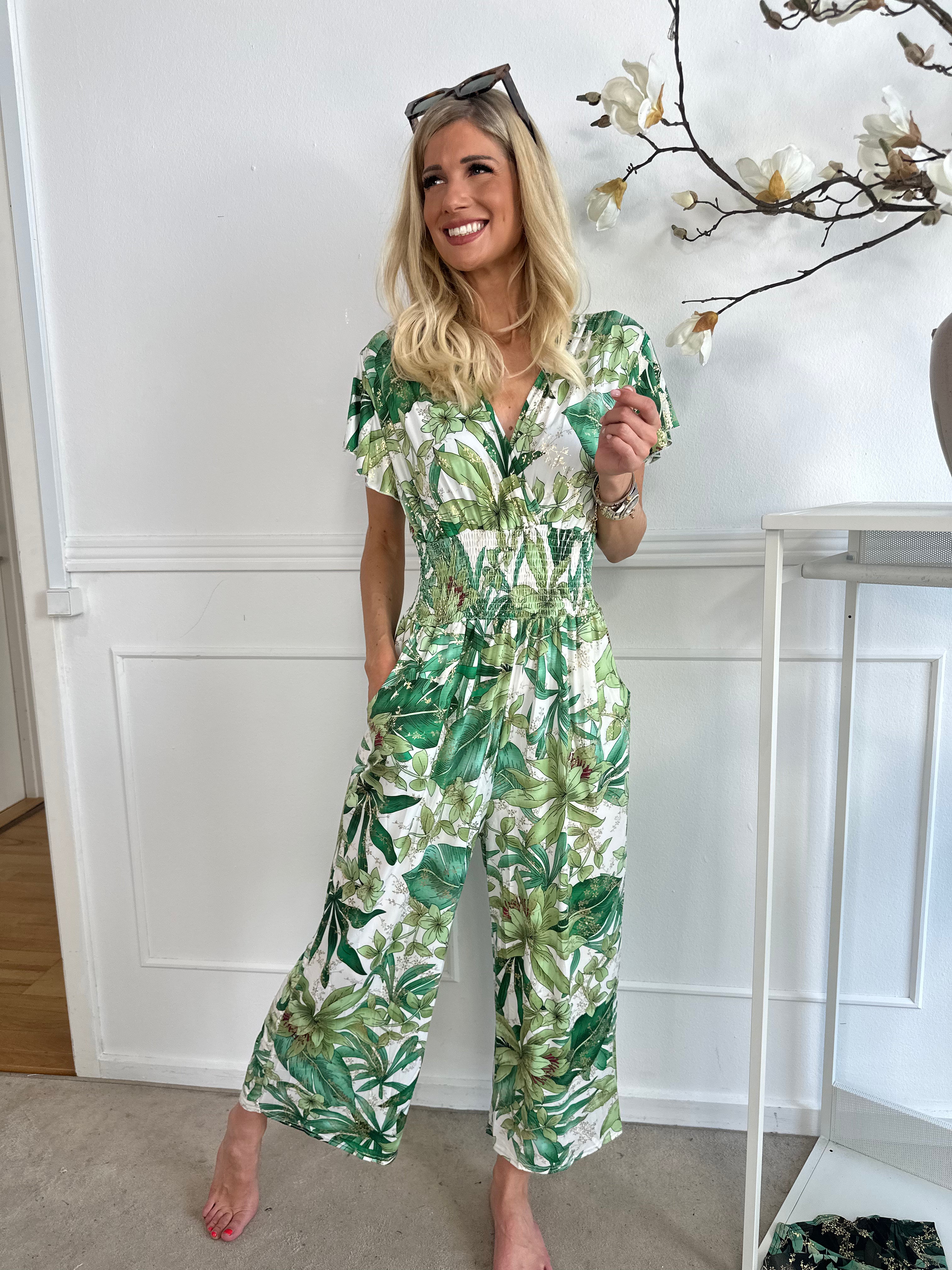 Pams Jumpsuit O/B - Elastisk skrynkelfri byxdress