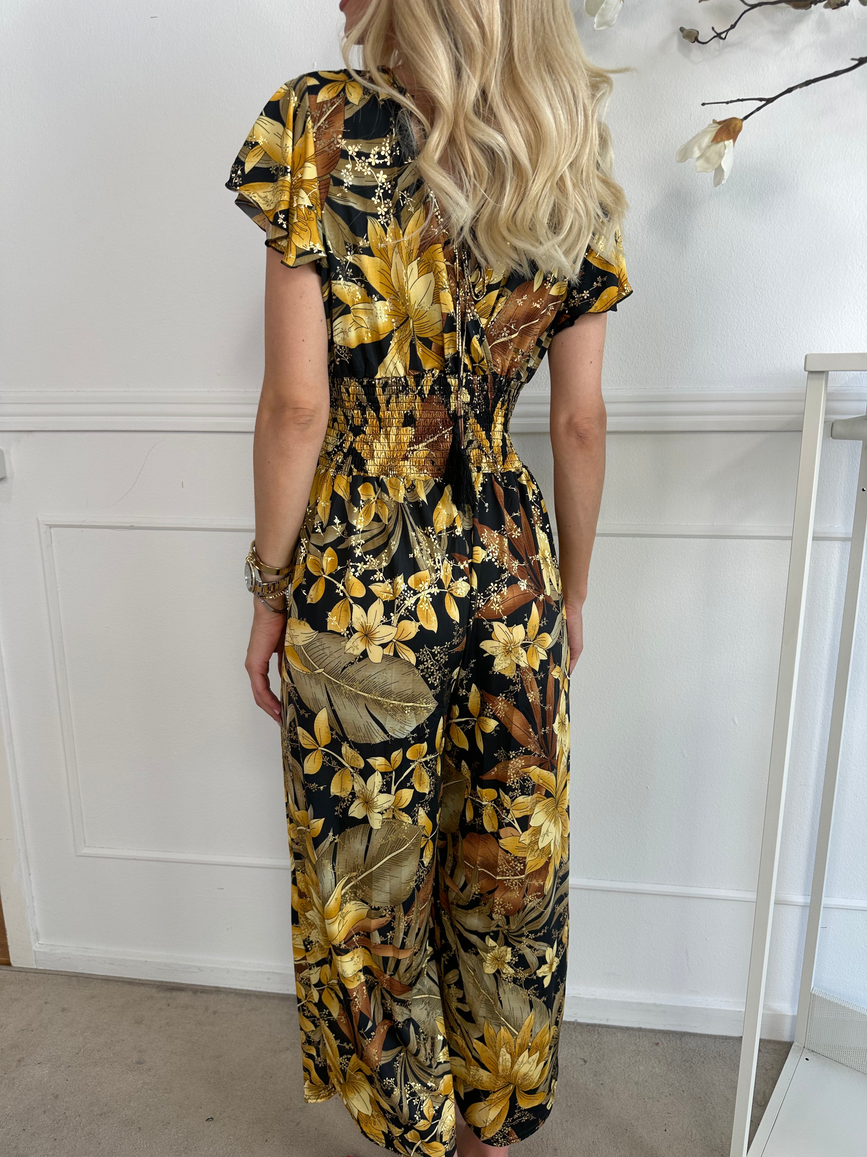 Pams Jumpsuit O/B - Elastisk skrynkelfri byxdress