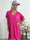Ellen - Oversized t-shirtklänning i viskos med guldbokstäver