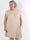 Nancy Lace Short - Plisserad plus size klänning med spets och fickor