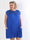 Nancy Lace Short - Plisserad plus size klänning med spets och fickor
